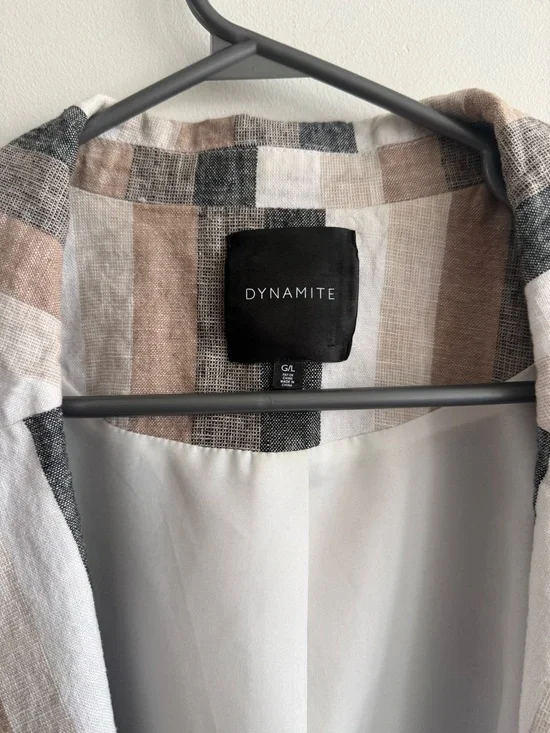 Dynamite Striped Linen blazer - Picture 2 of 7